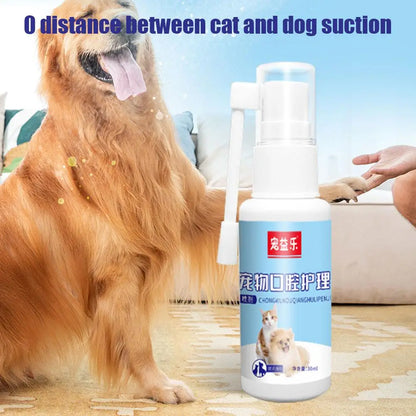 Pet Oral Care Spray – Freshens Breath, Cleans Teeth & Prevents Gingivitis for Dogs & Cats