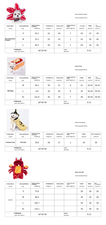 Halloween Dog & Cat Costume – Funny Small Dog Jacket & Creative Pet Outfit