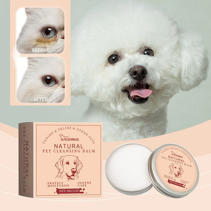 30g Pet Eye Cleaner Cream – Natural Tear Stain Remover for Dogs & Cats