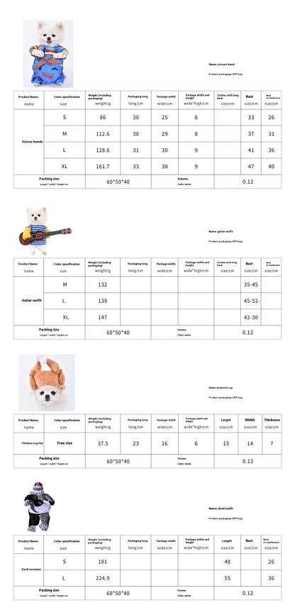 Halloween Dog & Cat Costume – Funny Small Dog Jacket & Creative Pet Outfit