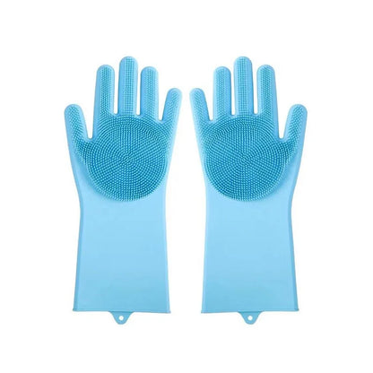 Pet Grooming Gloves – Silicone Hair Removal & Massage for Dogs & Cats