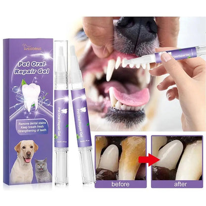 Pet Teeth Cleaning Pen – Removes Tartar & Plaque, Freshens Breath, and Repairs Gums for Dogs & Cats