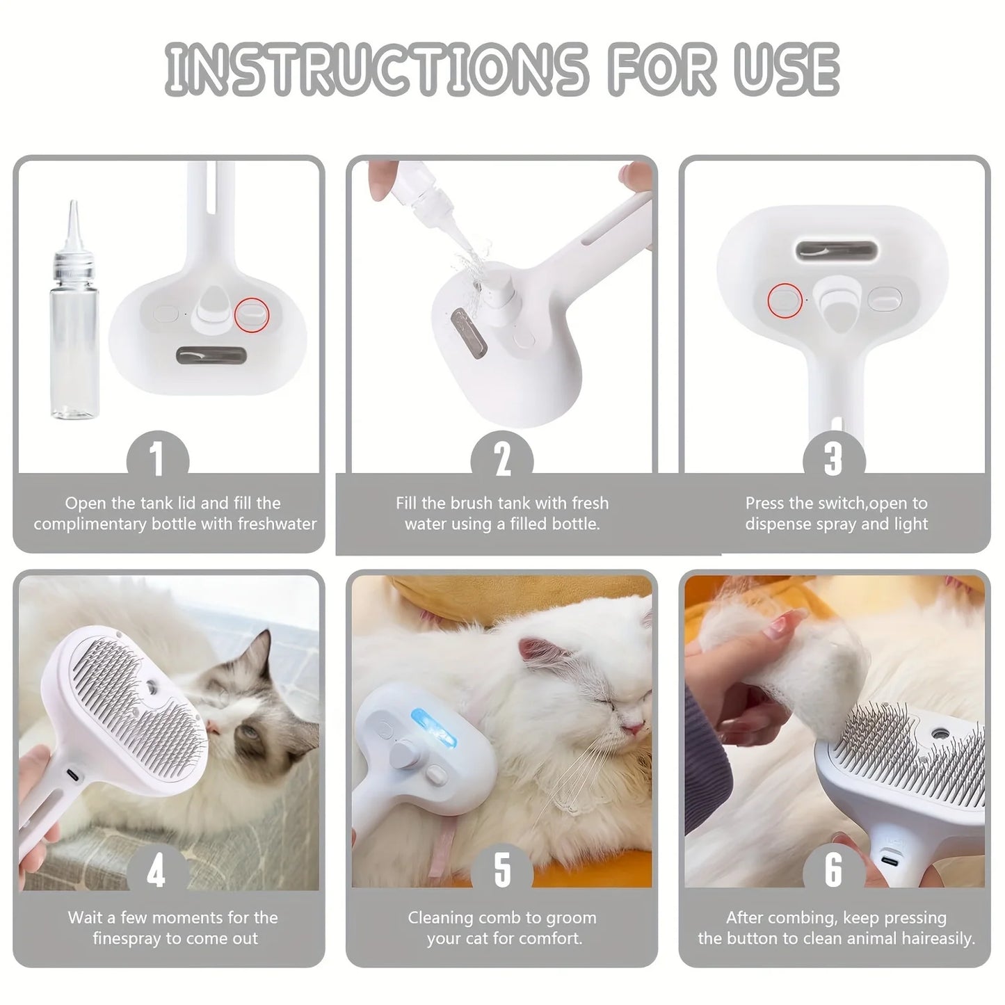 MistPaw™ Hydrating Pet Comb