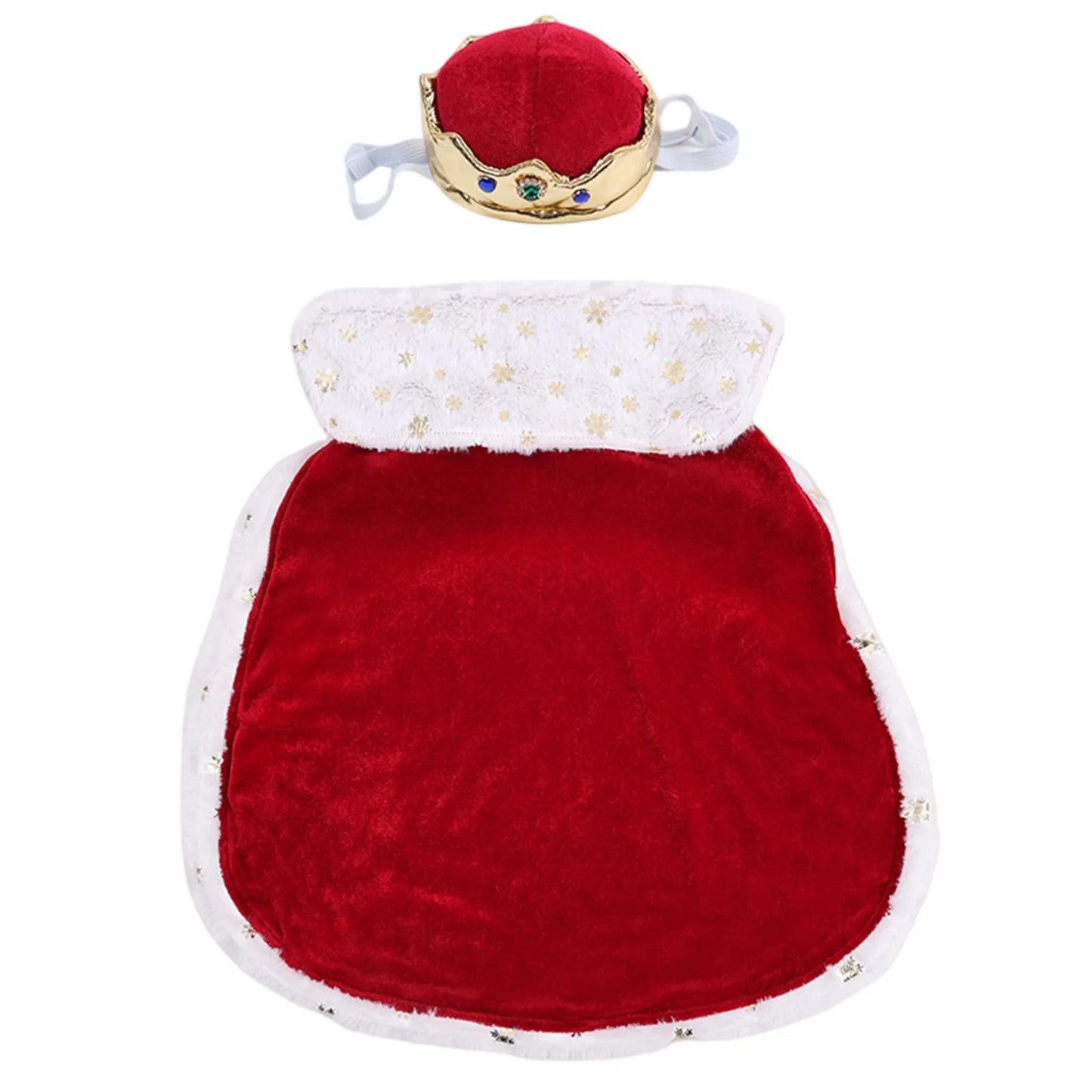 Royal Pet Couple Costume Set – Matching Outfits with Crowns & Capes for Cats & Dogs