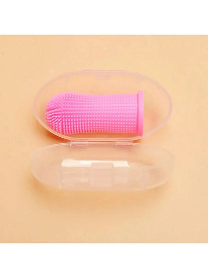 Pet Finger Toothbrush – Silicone Oral Cleaning Brush for Cats & Dogs