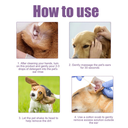 YEGBONG 100ml Hypoallergenic Pet Ear Cleaning Solution – Gentle & Vet-Recommended for Dogs & Cats