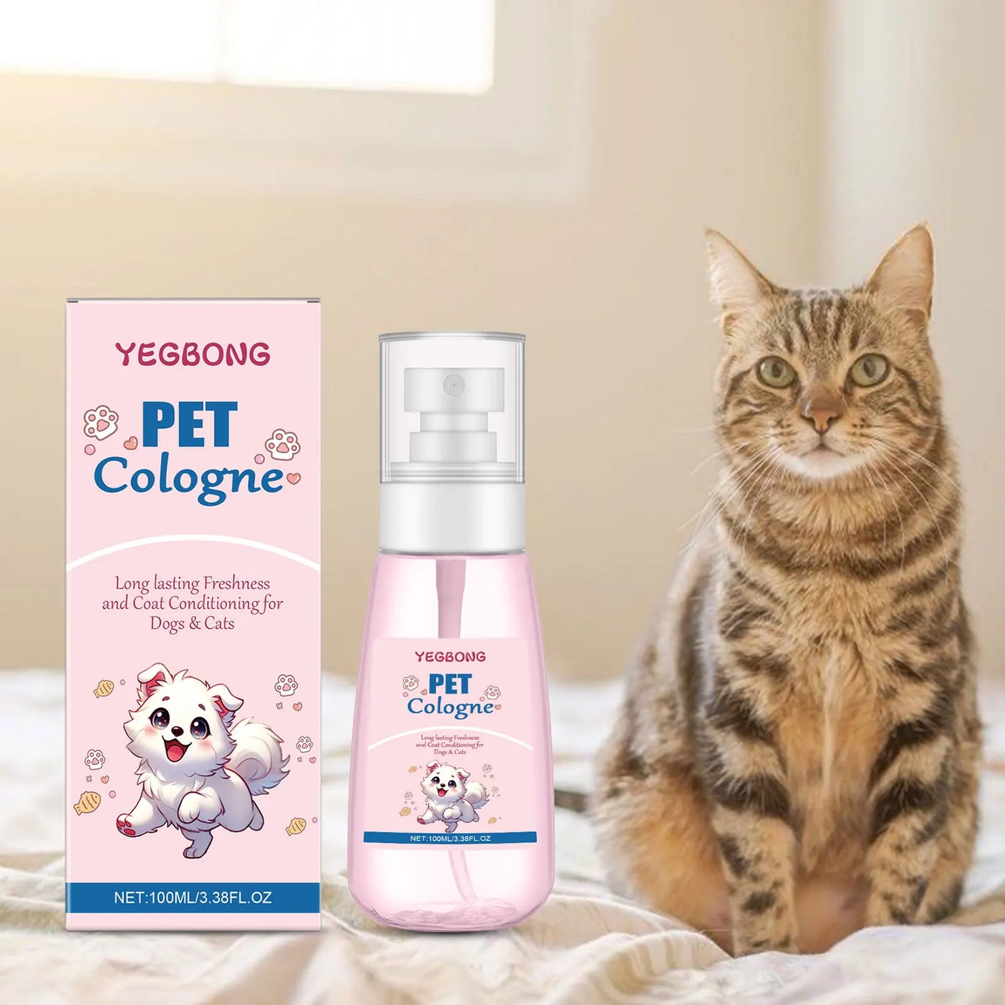 Deodorizing Dog & Cat Spray – Natural Odor Remover & Long-Lasting Cologne