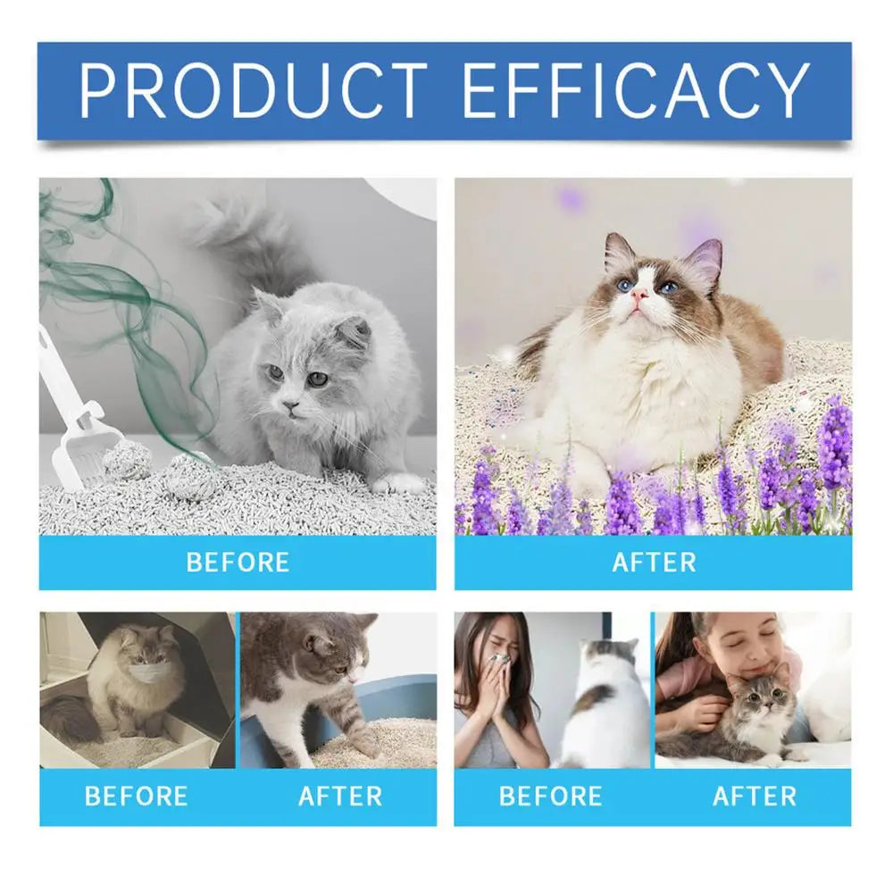 Cat Litter Box Deodorizer – Odor Eliminator Gel