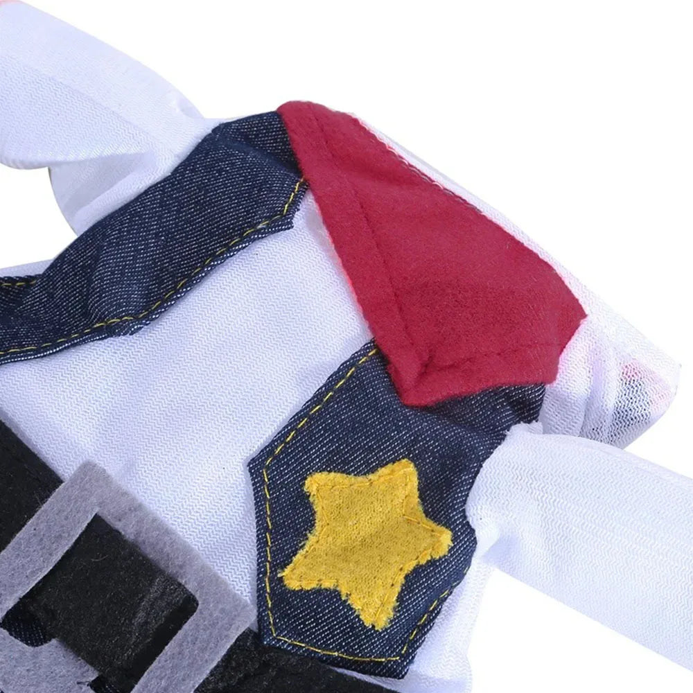 Halloween & Christmas Pet Costume Set – Funny Cowboy Outfit for Cats & Dogs