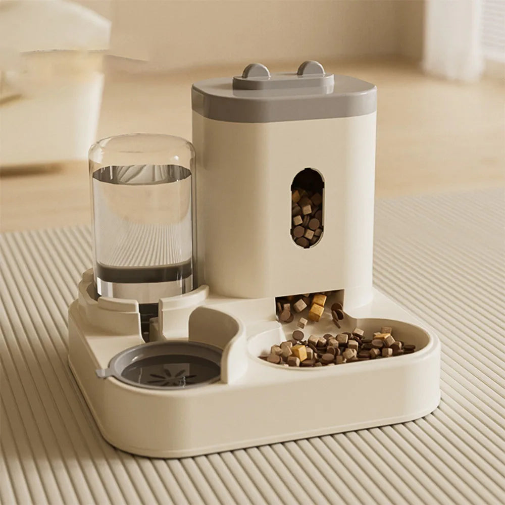 Automatic Pet Feeder & Water Dispenser for Cats Dogs - Smart Food Feeding Station, Automatic Waterer, Pet Supplies