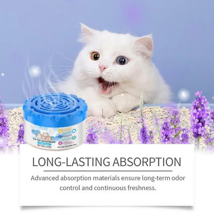 Cat Litter Box Deodorizer – Odor Eliminator Gel