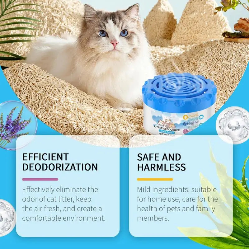 Cat Litter Box Deodorizer – Odor Eliminator Gel