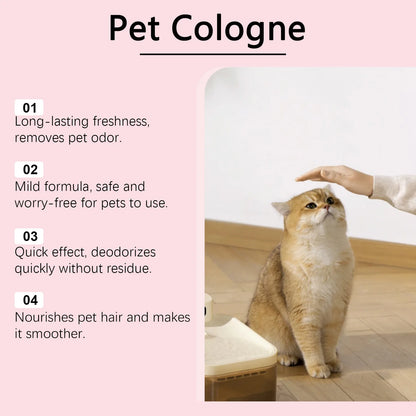 Deodorizing Dog & Cat Spray – Natural Odor Remover & Long-Lasting Cologne
