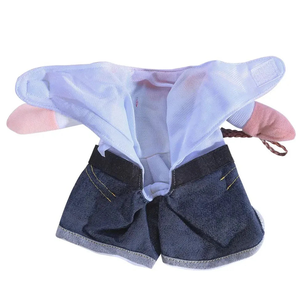 Halloween & Christmas Pet Costume Set – Funny Cowboy Outfit for Cats & Dogs