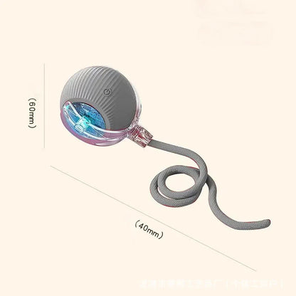 Cat Interactive Ball Toy – Automatic Rolling Rubber Ball for Fun & Exercise