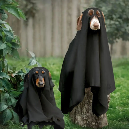 Halloween Pet Ghost Costume – Spooky Cute Dog & Cat Cape for Halloween Cosplay
