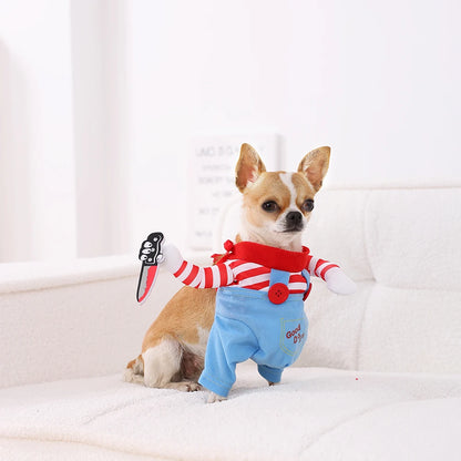 Halloween Pet Costume – Adjustable Funny Cosplay Outfit for Dogs & Cats