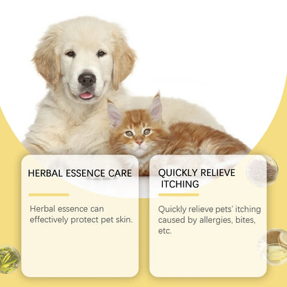 YEGBONG Pet Skin Treatment Spray – Anti-Itch & Soothing Care for Dogs & Cats