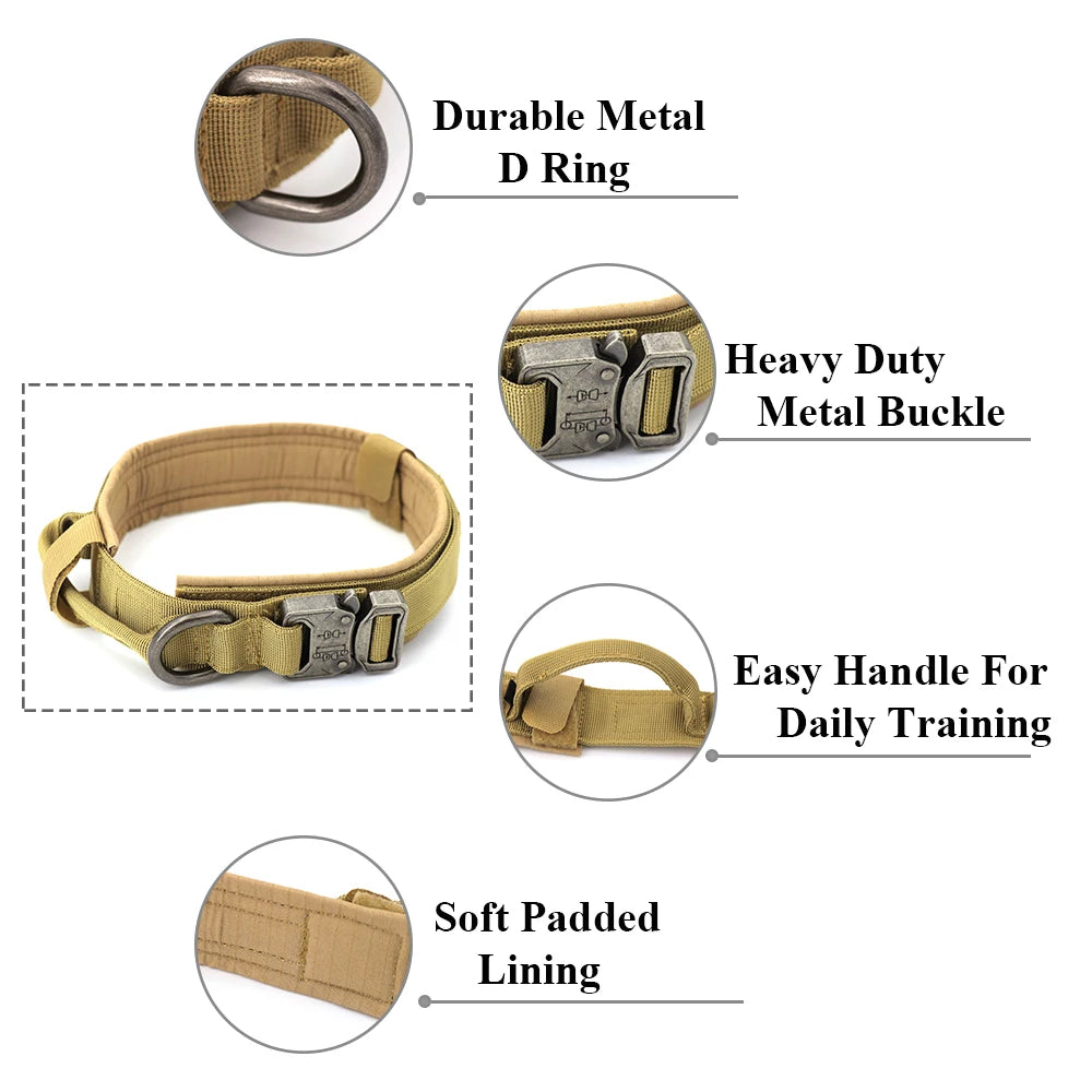 🔥 Product Name: K9Guard™ Tactical Dog Collar with Handle