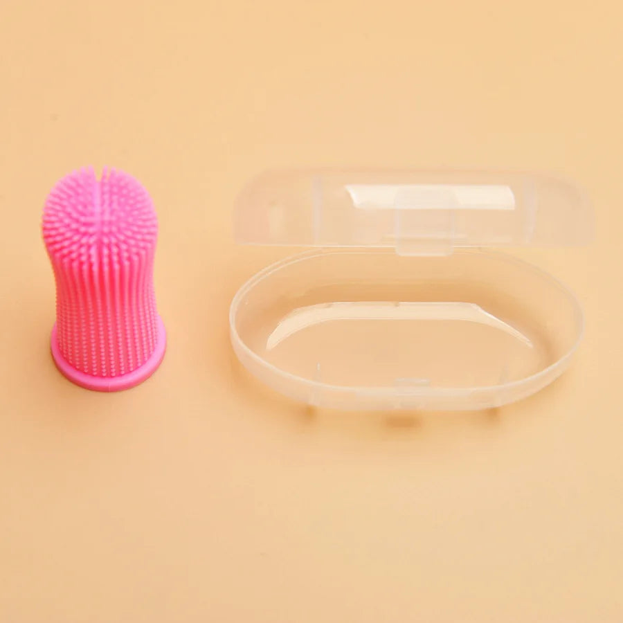 Pet Finger Toothbrush – Silicone Oral Cleaning Brush for Cats & Dogs