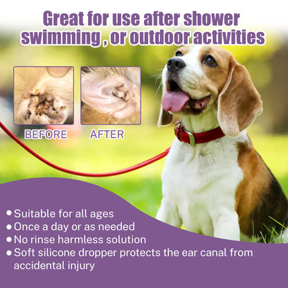YEGBONG 100ml Hypoallergenic Pet Ear Cleaning Solution – Gentle & Vet-Recommended for Dogs & Cats