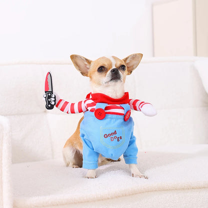 Halloween Pet Costume – Adjustable Funny Cosplay Outfit for Dogs & Cats