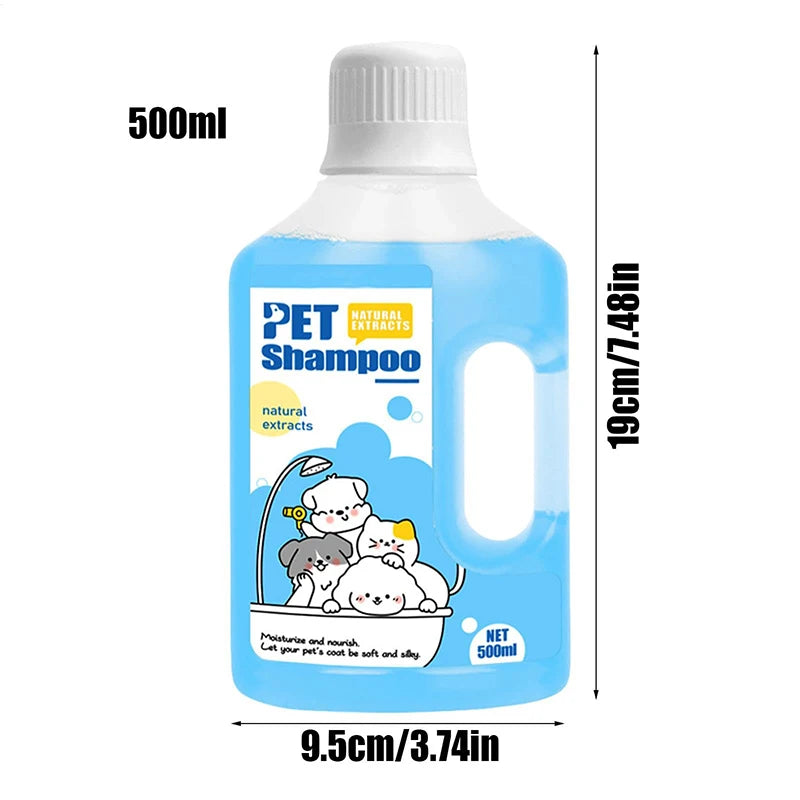 500ml Pet Shampoo – Gentle & Deodorizing for Cats & Dogs