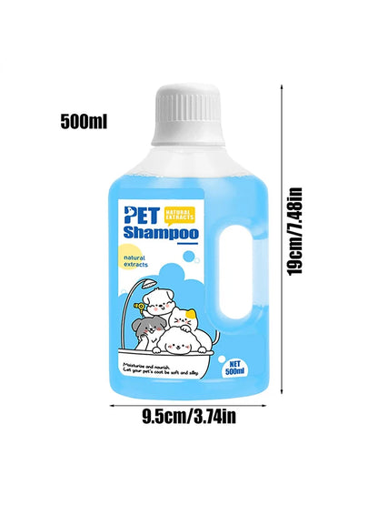 500ml Pet Shampoo – Gentle & Deodorizing for Cats & Dogs