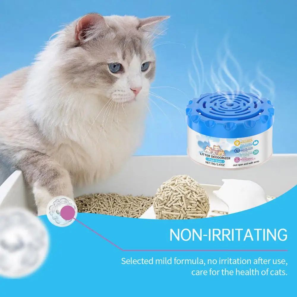 Cat Litter Box Deodorizer – Odor Eliminator Gel