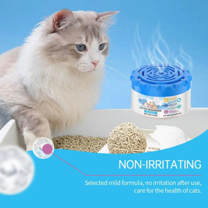 Cat Litter Box Deodorizer – Odor Eliminator Gel