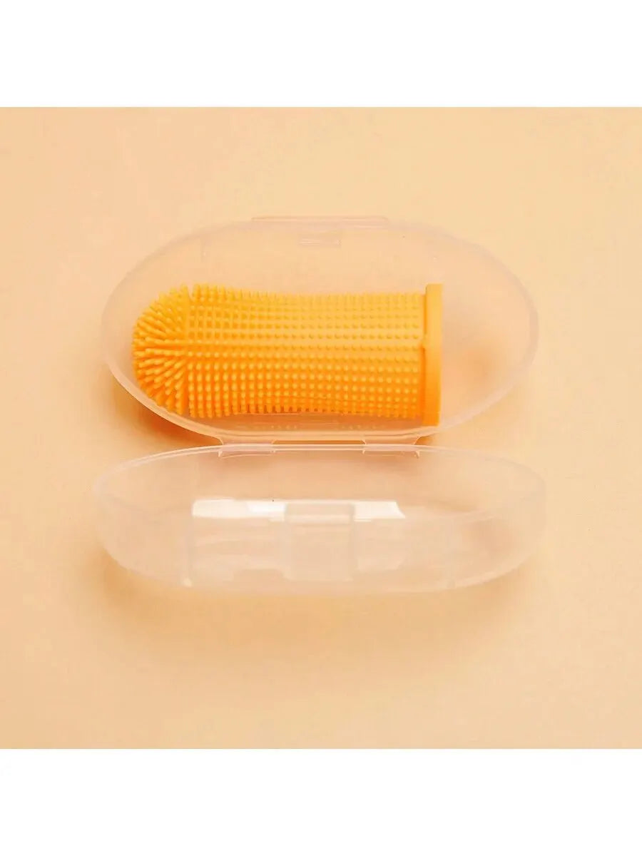 Pet Finger Toothbrush – Silicone Oral Cleaning Brush for Cats & Dogs
