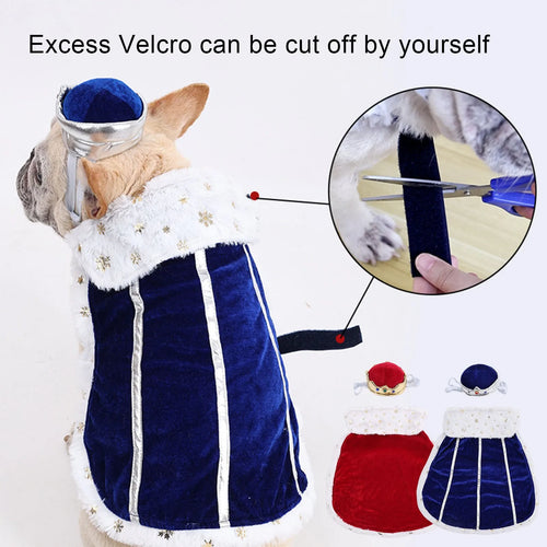 Royal Pet Couple Costume Set – Matching Outfits with Crowns & Capes for Cats & Dogs