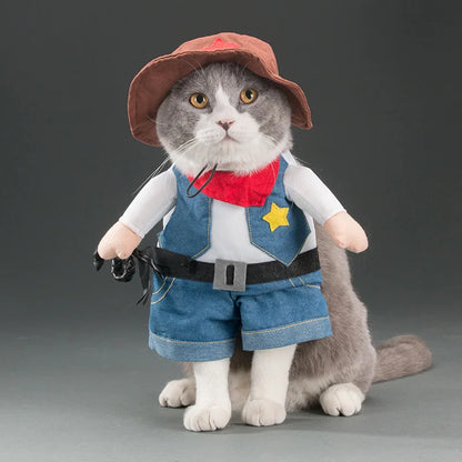 Pet Costume Clothes Suit for Cats & Dogs – Cute Cosplay Outfits for Halloween, Christmas & Parties