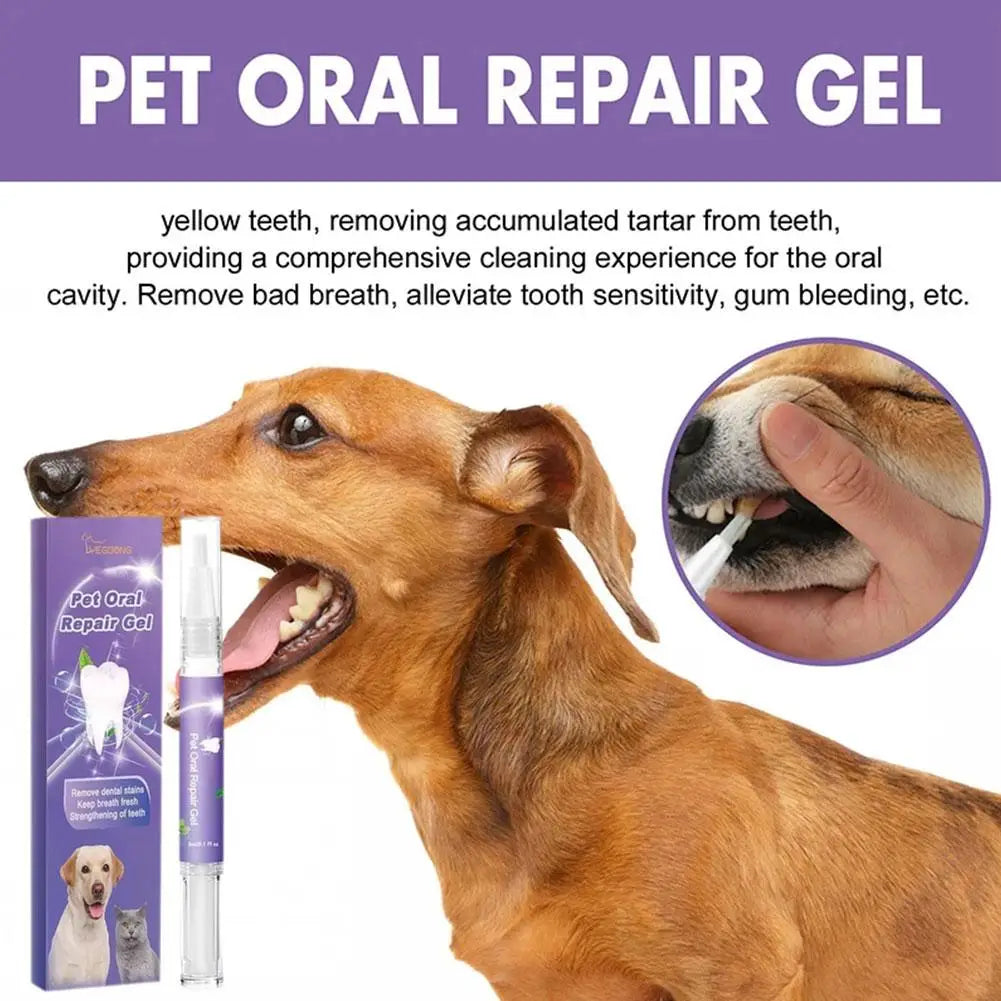 Pet Teeth Cleaning Pen – Removes Tartar & Plaque, Freshens Breath, and Repairs Gums for Dogs & Cats