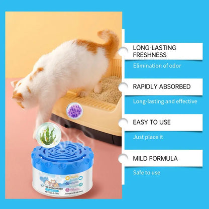 Cat Litter Box Deodorizer – Odor Eliminator Gel