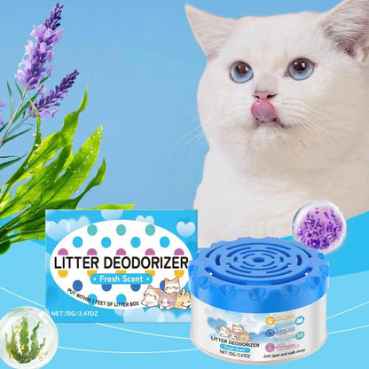 Cat Litter Box Deodorizer – Odor Eliminator Gel