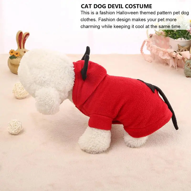 Halloween Pet Clothes Dog Costume Cat Jumpsuits Fleece Hooded Coat Transform Wear Dog Coats Jackets Pet Products Pet