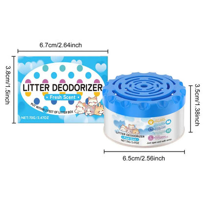 Cat Litter Box Deodorizer – Odor Eliminator Gel