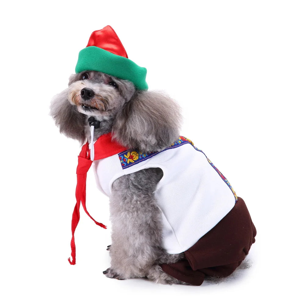 Halloween & Christmas Pet Costume – Cat & Dog Cosplay Dress-Up Outfit