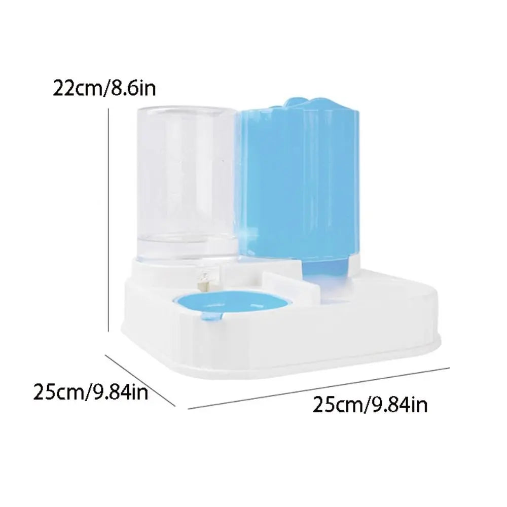2-in-1 Cat Automatic Feeder Large Capacity Detachable Pet Water Dispenser Dry Wet Separation Cat Dog Food Bowl Drinking