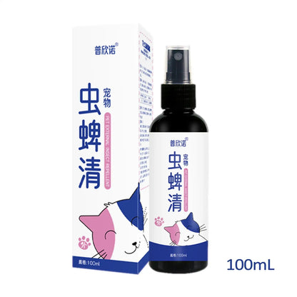 Pet Tick Spray 100ml – Repels Ticks & Fleas for Cats & Dogs