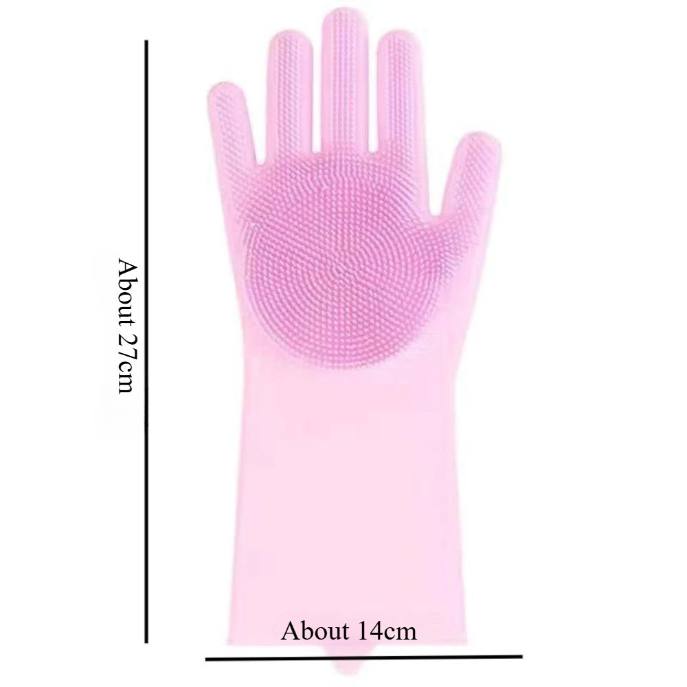 Pet Grooming Gloves – Silicone Hair Removal & Massage for Dogs & Cats