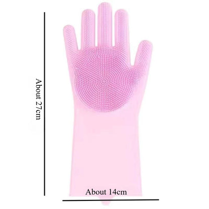 Pet Grooming Gloves – Silicone Hair Removal & Massage for Dogs & Cats