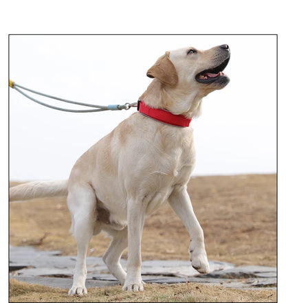 Tactical dog collar, adjustable military training nylon dog collar with control handle and high quality buckle