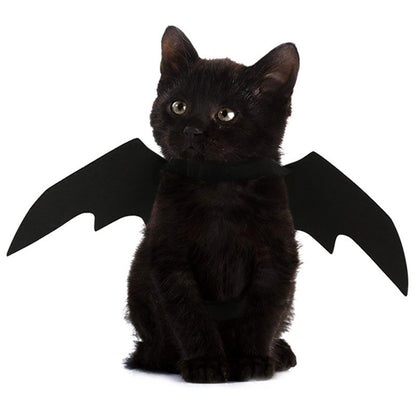 Halloween Pet Costume – Black Bat Wings Harness Outfit for Cats & Dogs