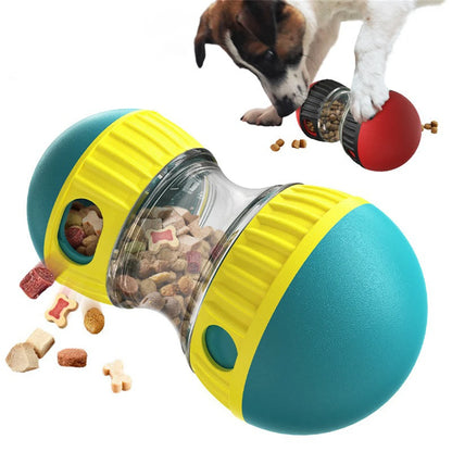 Interactive Dog Puzzle Toy with Treat Dispenser - IQ Training Rolling Ball on Track, Chew-Proof Durable for Habit Development