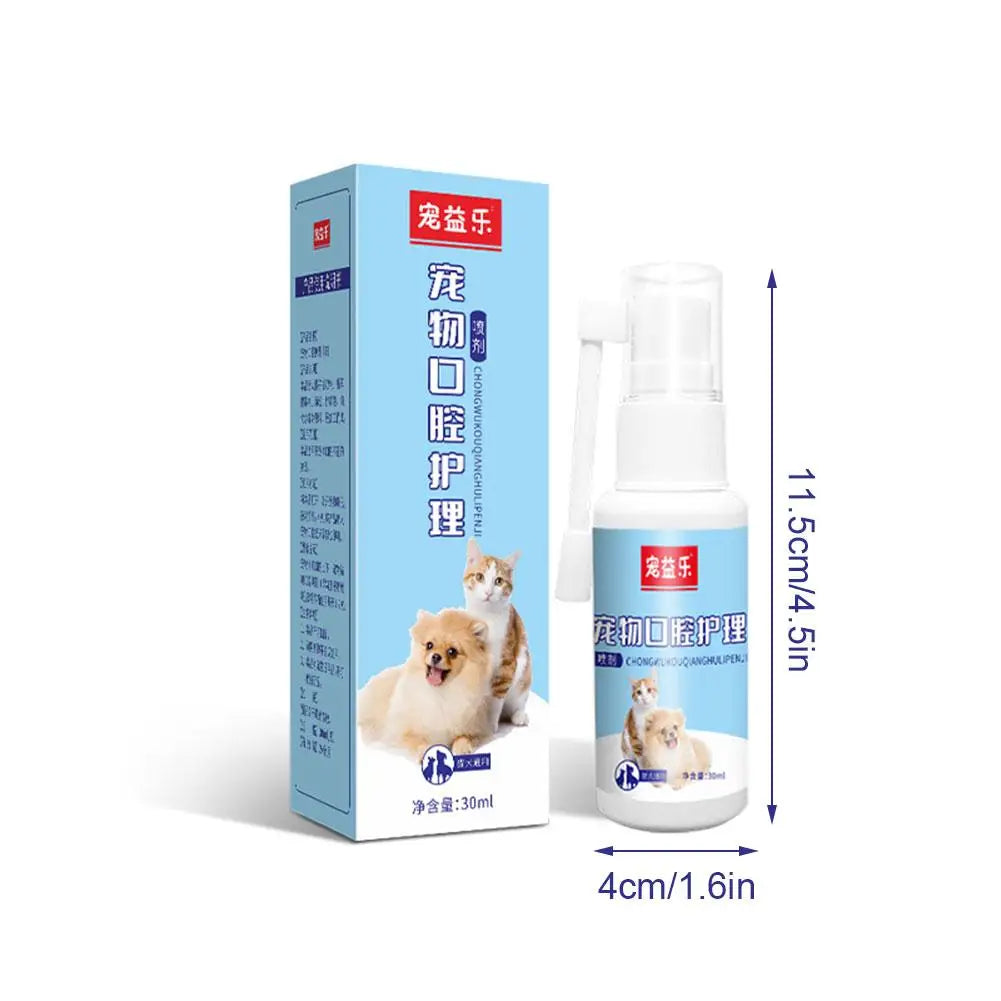 Pet Oral Care Spray – Freshens Breath, Cleans Teeth & Prevents Gingivitis for Dogs & Cats