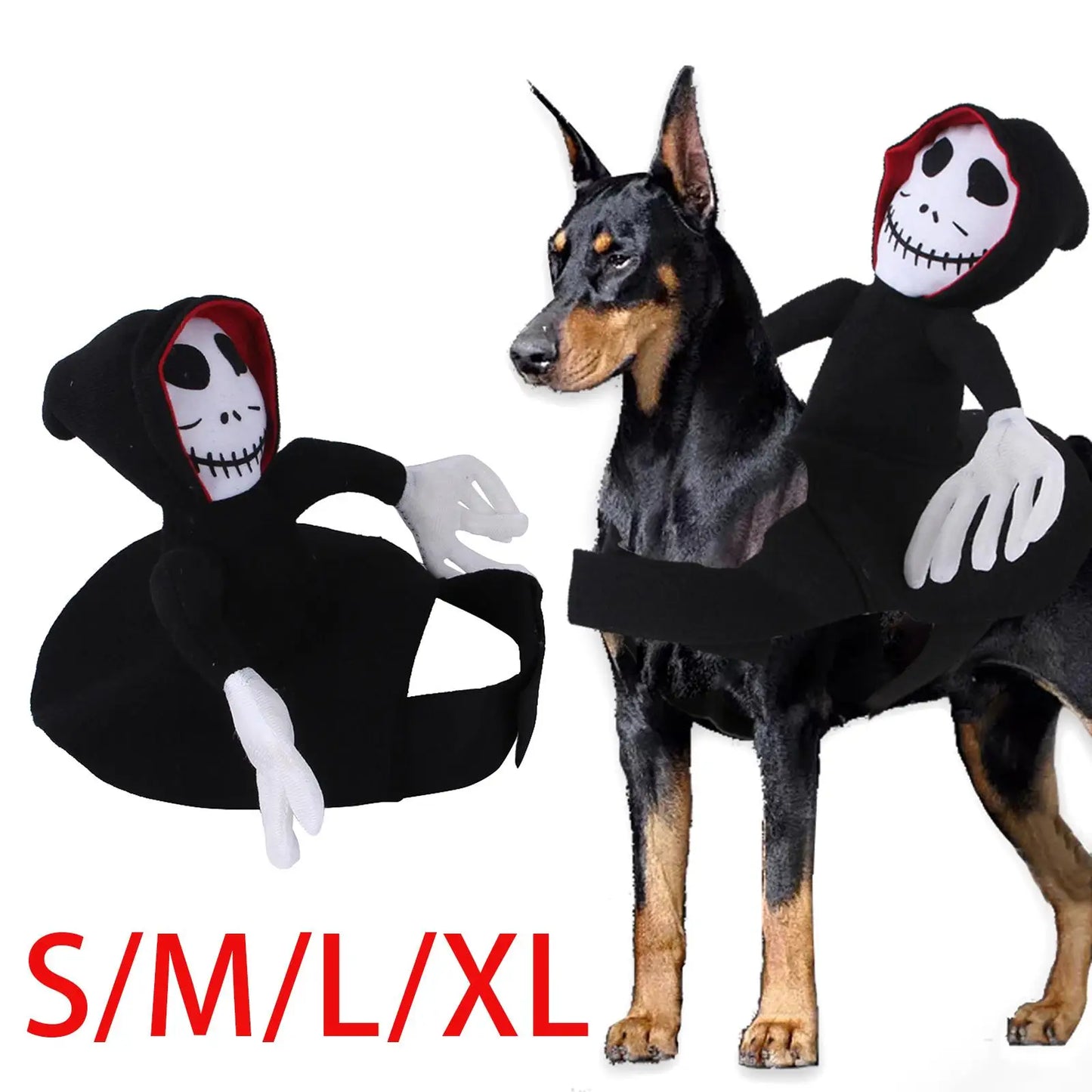 Halloween Pet Ghost Costume – Spooky Cute Dog & Cat Cape for Parties