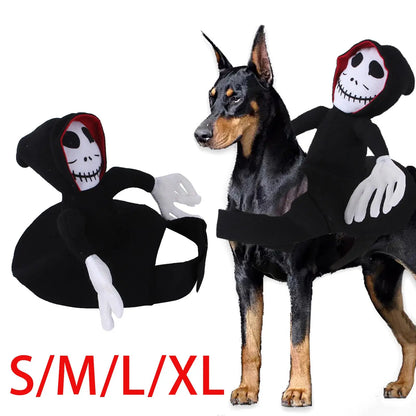 Halloween Pet Ghost Costume – Spooky Cute Dog & Cat Cape for Parties