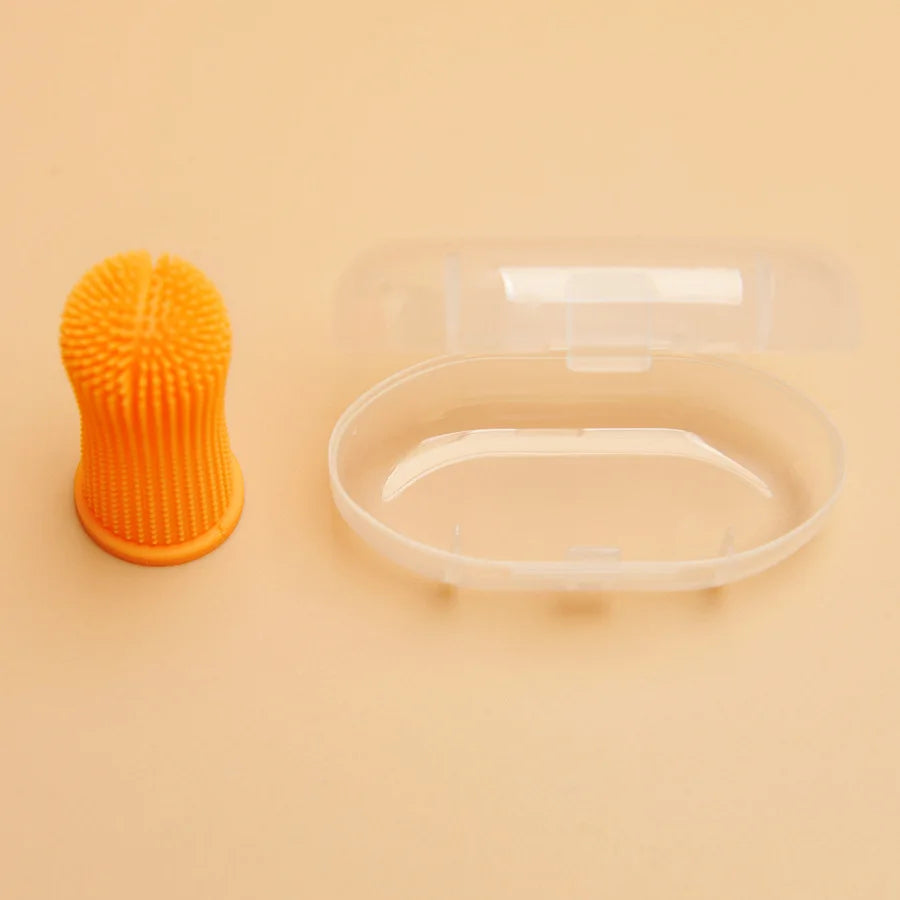 Pet Finger Toothbrush – Silicone Oral Cleaning Brush for Cats & Dogs